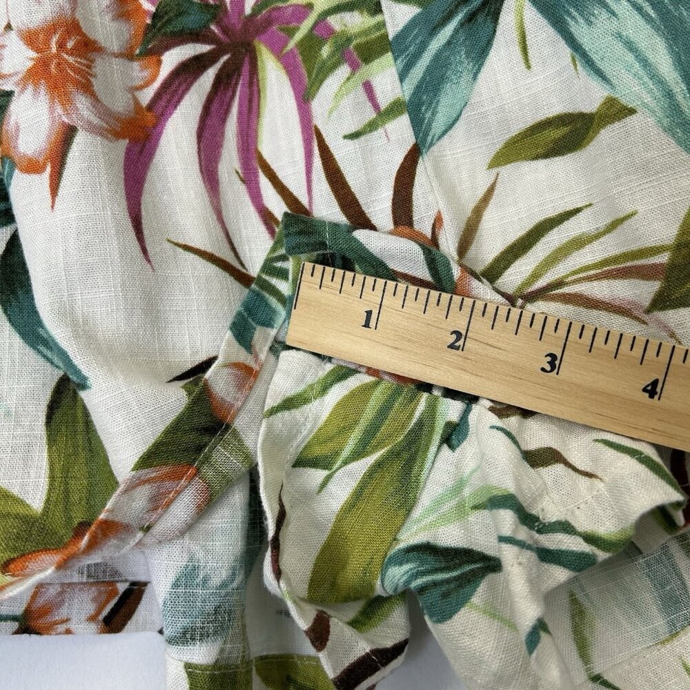 Anthropologie Lost and Wander Linen Shorts Womens Size Medium M Tropical - Picture 6 of 11